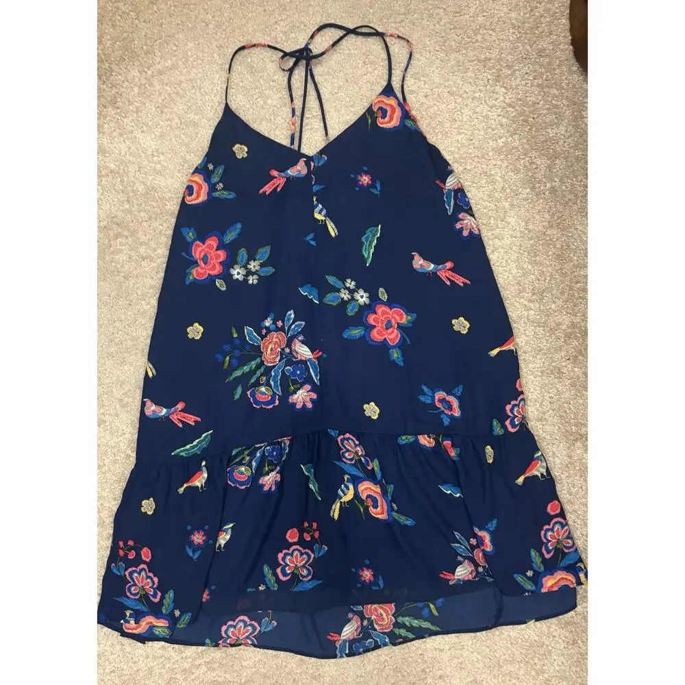 Y2K / Indie Aesthetic ✨ VIBRANT BOHO FLORAL SLIP DRESS